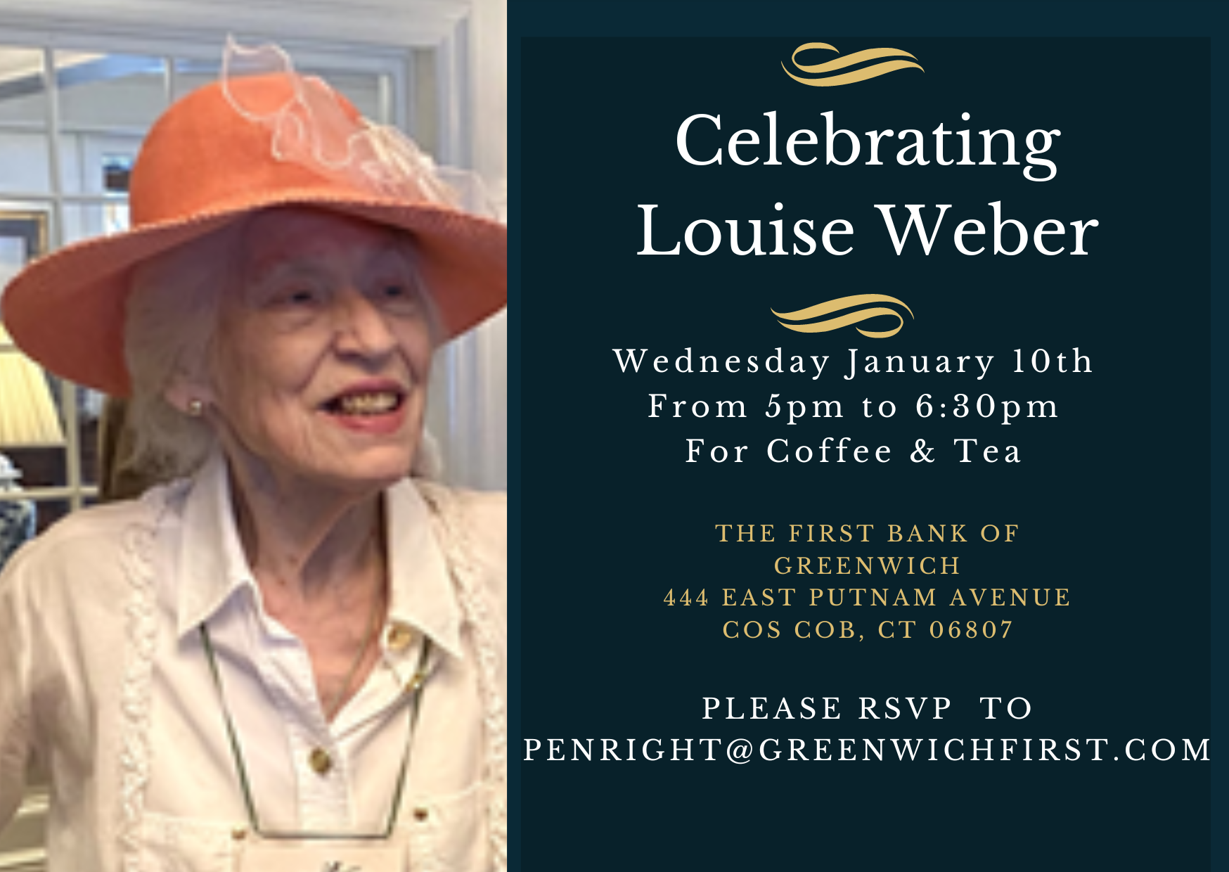 Celebrating Louise Weber Event Invitation