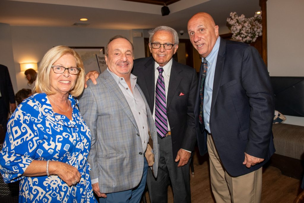 Brenda Fareri, John Fareri, First Bank of Greenwich Board Director, Bruno Gioffre, First Bank of Greenwich Board Director and Frank J. Gaudio, President and CEO of The First Bank of Greenwich.