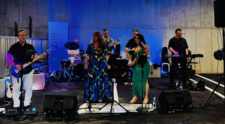 The band ‘Chasing Romeo’ performing at the event last Tuesday. (Photo by Liz Leamy)