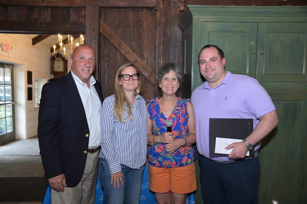 Frank J. Gaudio, President and CEO, is pictured with Emily Newcamp, SVP/Retail Banking Manager, Paulette Pitt-Bannon, VP/Human Resource Manager and Kevin Connelly, VP, Commercial Lending Officer.